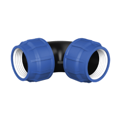 COUDE EGALE PP 50X50 EN POLYPROPYLENE ACCESSOIRES DE COMPRESSION EN PP COUDE MALE PP