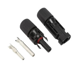 PAIRE DE CONNECTEURS MC4 M/F POUR CÂBLE EN 4/6MM²